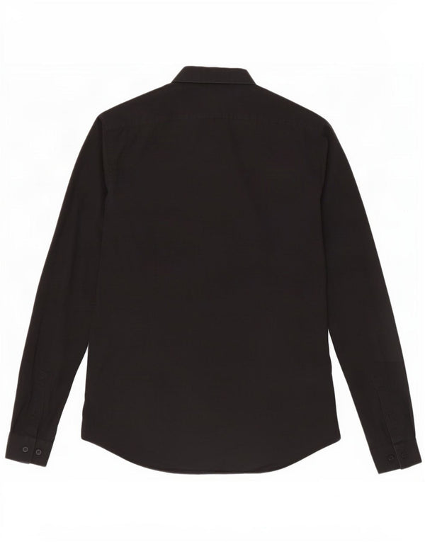 Calvin Klein Herre Extra Slim Fit Skjorte Størrelse 38 15 Medium Sort