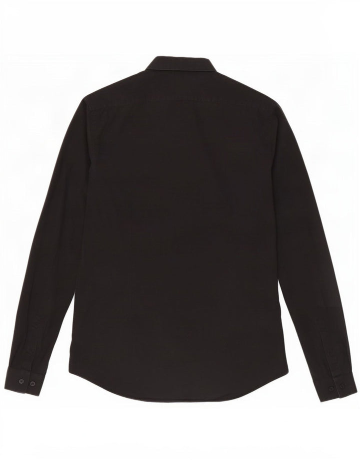 Calvin Klein Herre Extra Slim Fit Skjorte Størrelse 38 15 Medium Sort