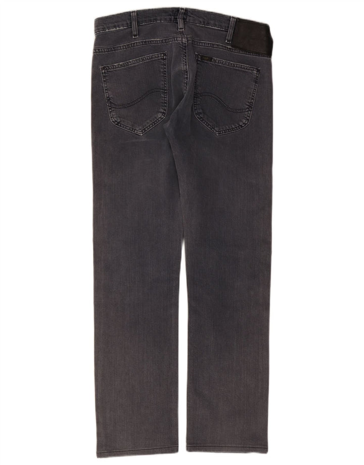 Lee Dame Powell Slim Jeans W33 L28 Grå Bomuld