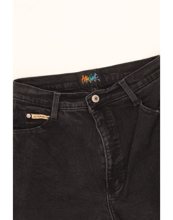 VINTAGE Womens Tapered Jeans W26 L27 Black Cotton Vintage Vintage and Second-Hand Vintage from Messina Hembry 