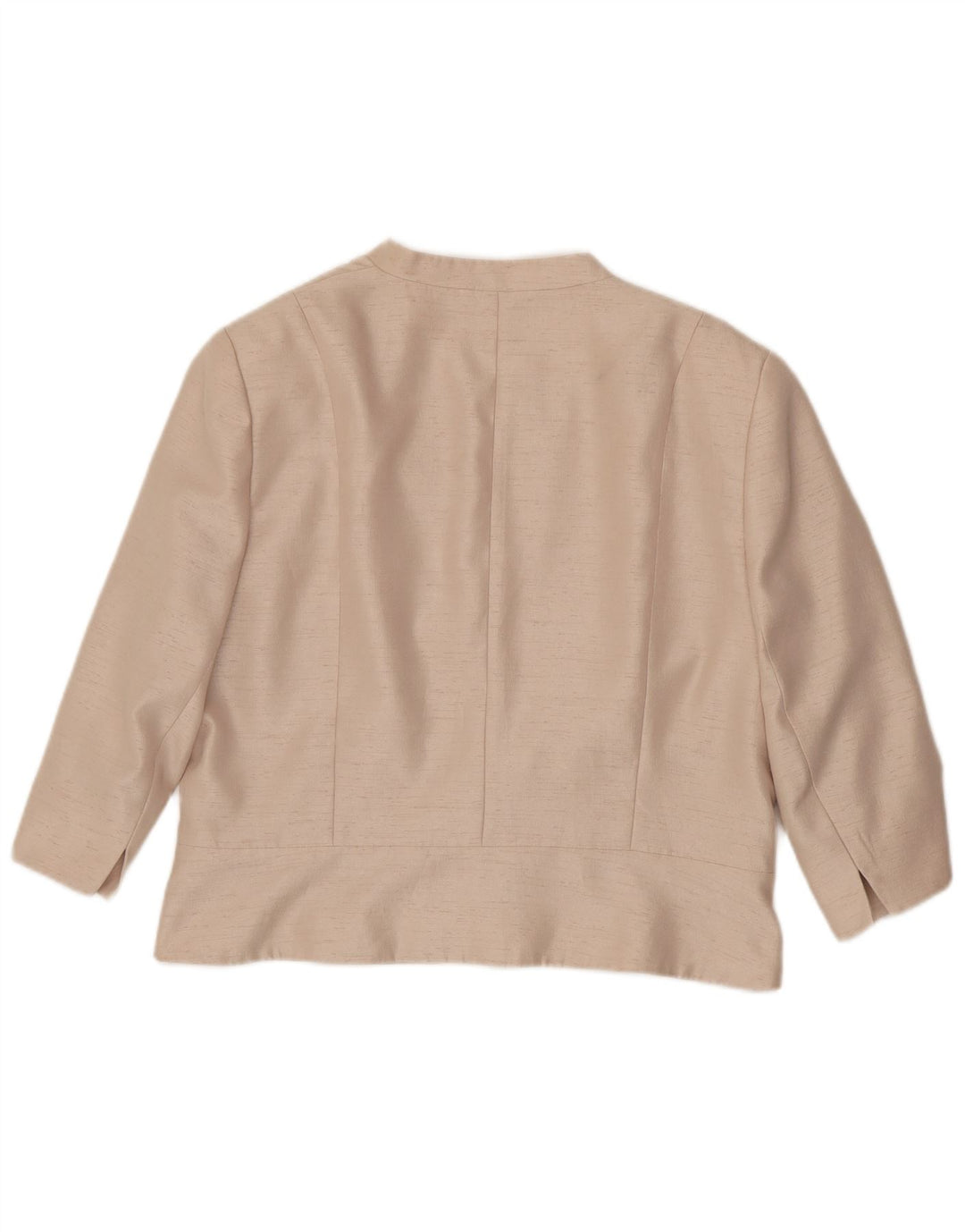 JAQUES VERT Dame 3/4 ærmet åben blazerjakke UK 22 3XL Pink Polyester