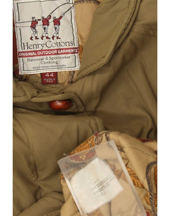 Henry Cottons Regnjakke til kvinder IT 44 Medium Khaki Polyester