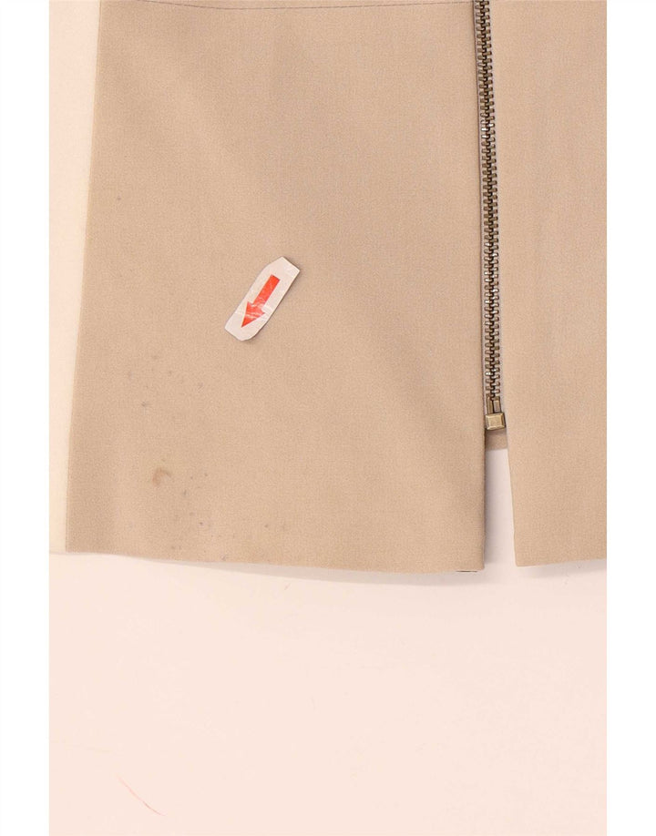 Marks & Spencer Dame Blazer Jakke med lynlås UK 16 Stor Beige Colourblock