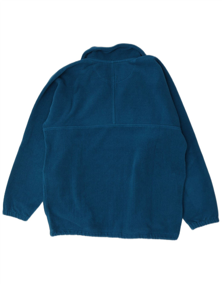 Bailo herre lynlås hals fleece jumper stor blå polyester
