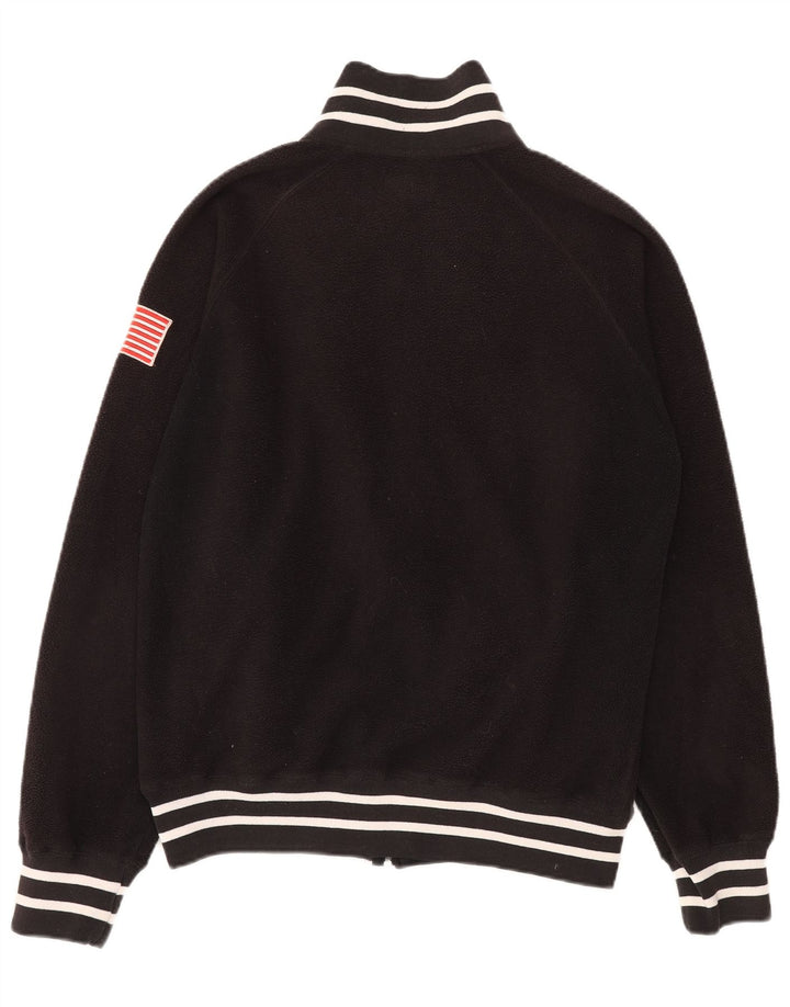 Woolrich Grafisk Fleecejakke til kvinder UK 18 XL Sort Polyester