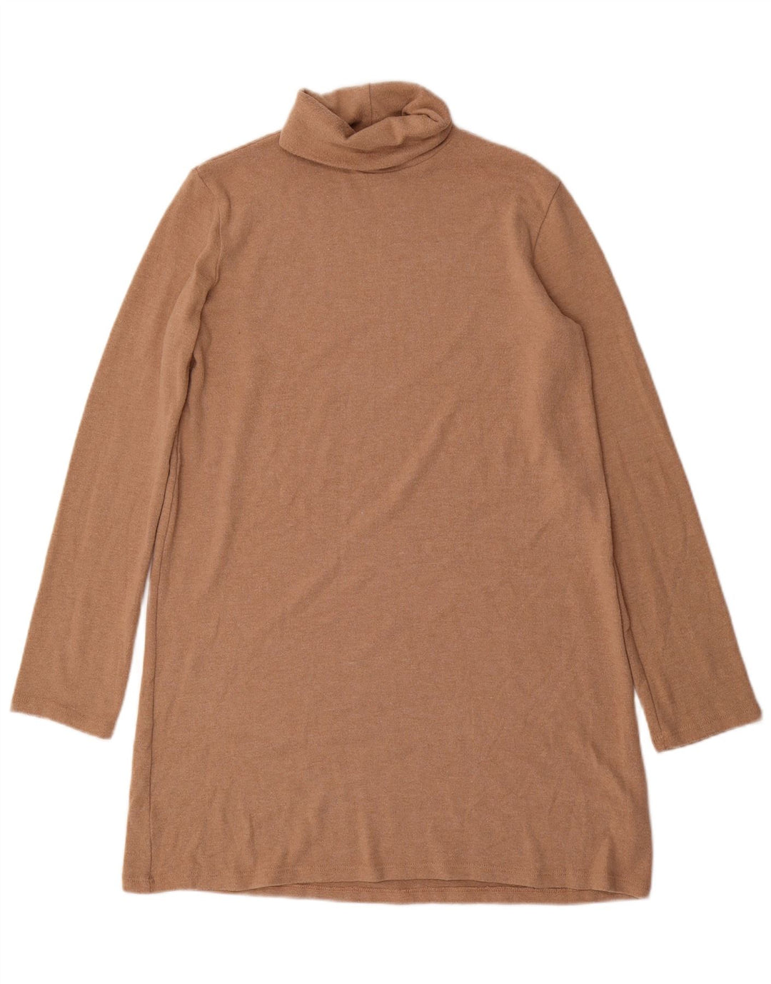 Zara Dame Jumper Dress UK 14 Medium Brun Polyester