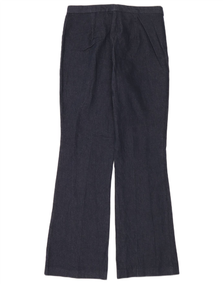Zara Dame Bootcut Bukser Medium W28 L32 Marineblå Bomuld
