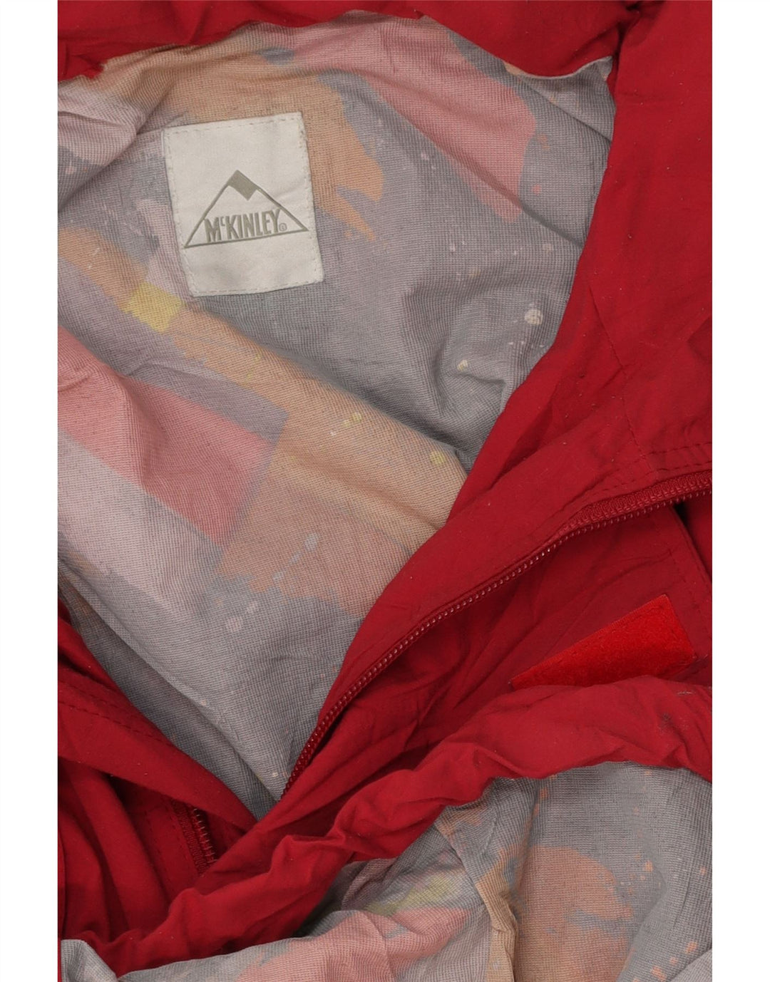 MC KINLEY Herre Windbreaker Jacket UK 42 XL Rød