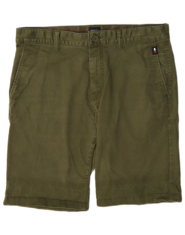 Tommy Hilfiger Herre Chino Shorts W32 Medium Khaki Bomuld
