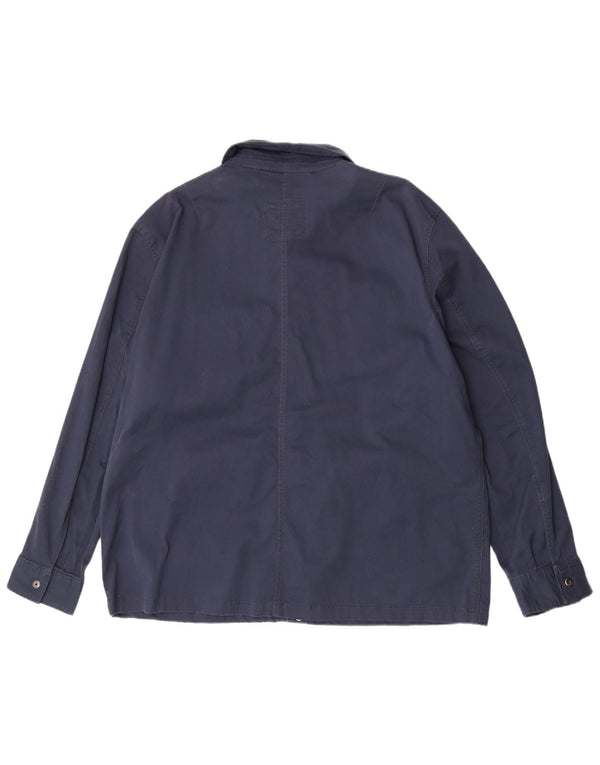 Marks & Spencer herre overshirt skjorte 3XL marineblå bomuld