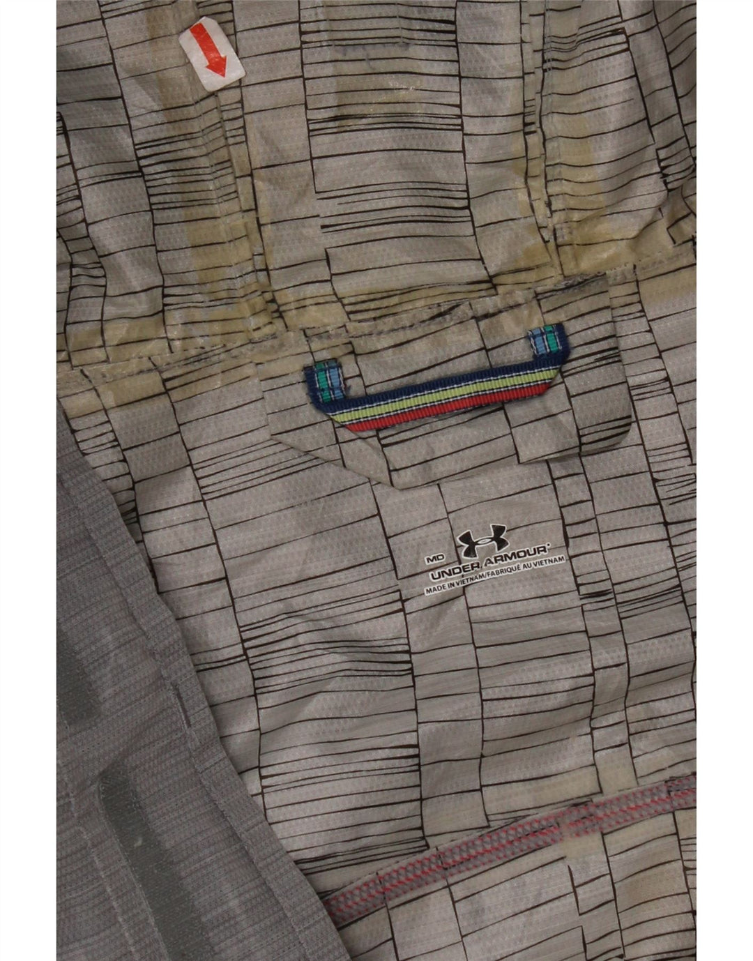 UNDER ARMOUR Regnjakke med hætte til mænd UK 38 Medium Grå Polyester