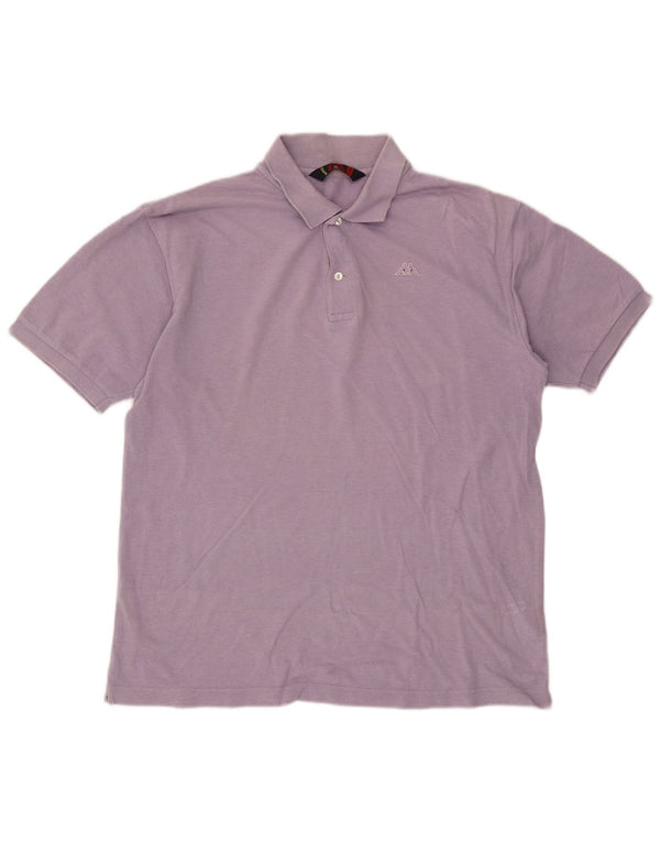 Kappa herre poloshirt XL lilla bomuld