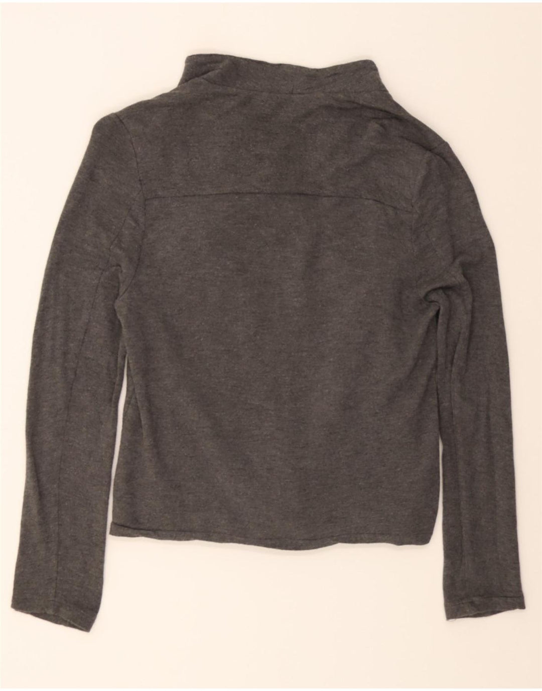 MOSSIMO Womens Asymmetric Cardigan Top UK 14 Large Grey Rayon Vintage Mossimo and Second-Hand Mossimo from Messina Hembry 