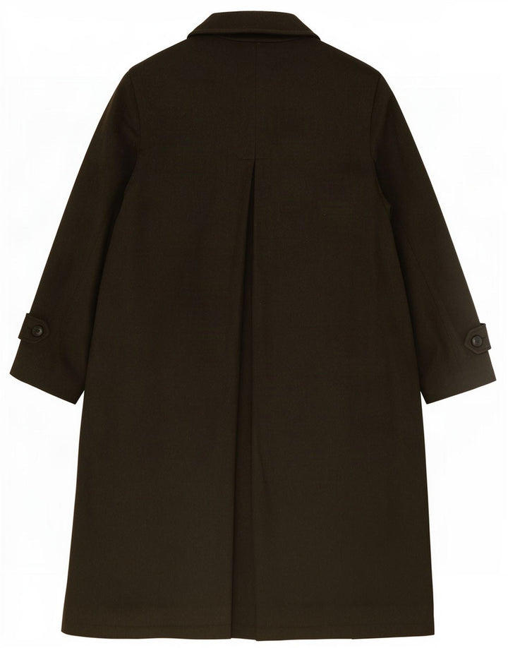 Bella Blu Dame Overfrakke IT 46 Stor Khaki Uld