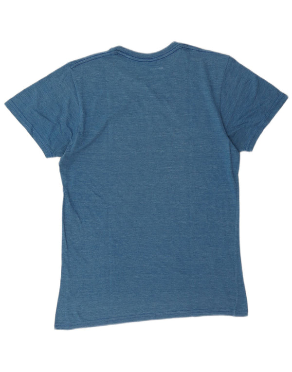 Hard Rock Cafe Kvinder Lissabon Grafisk T-Shirt Top UK 10 Small Blue Flecked