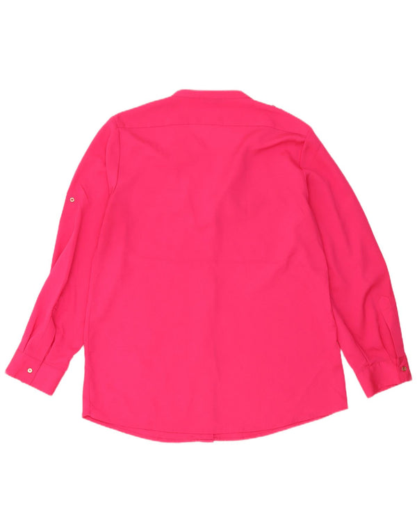 Calvin Klein Dame Military Shirt Bluse UK 18 XL Pink