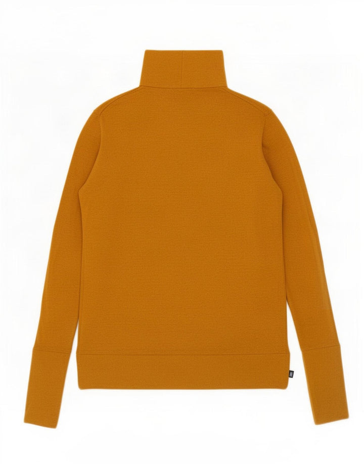 Zara Dame Turtle Neck Jumper Sweater UK 12 Medium Beige Modal