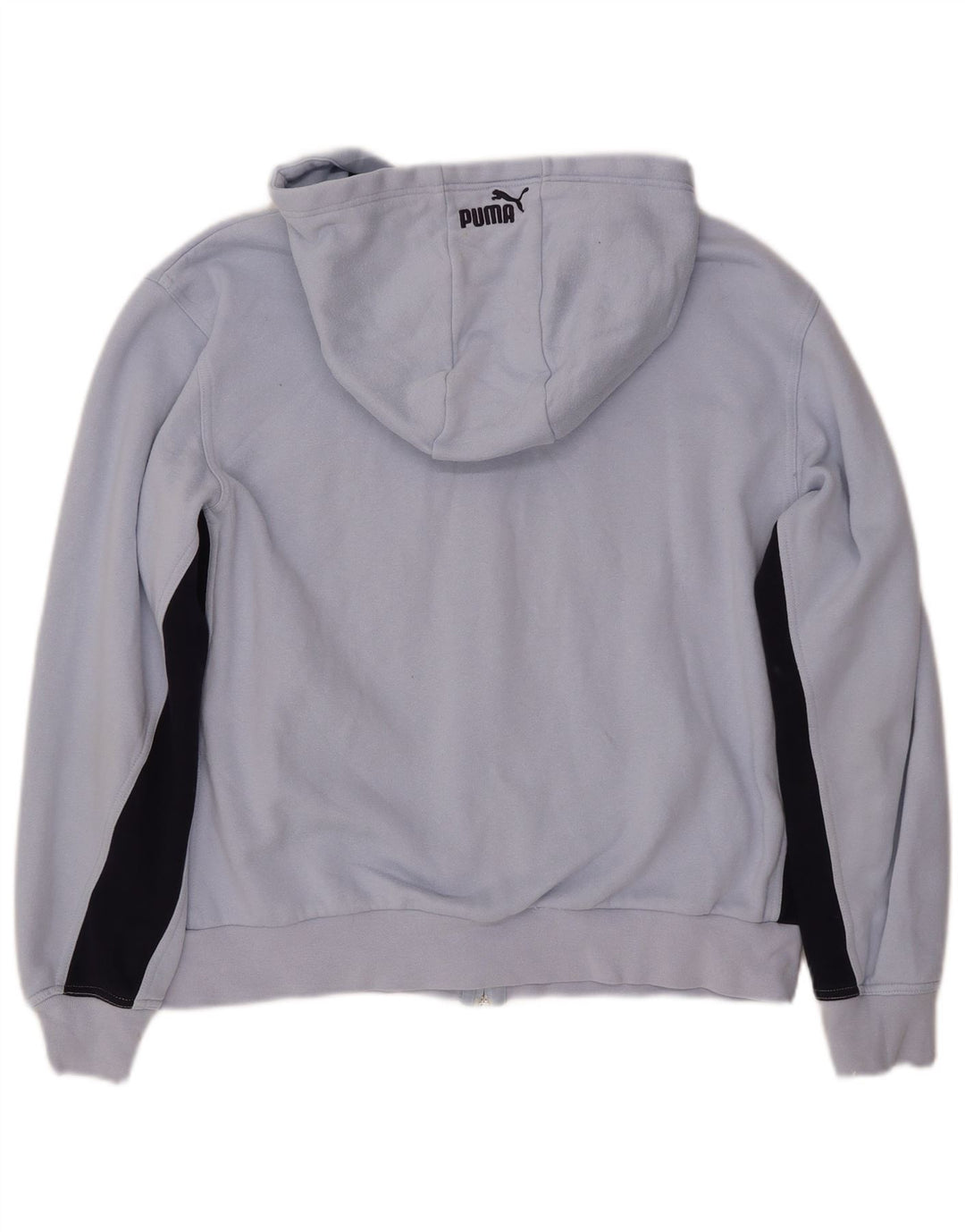 PUMA Grafisk hættetrøje til kvinder UK 14 Medium Blue Colourblock Bomuld