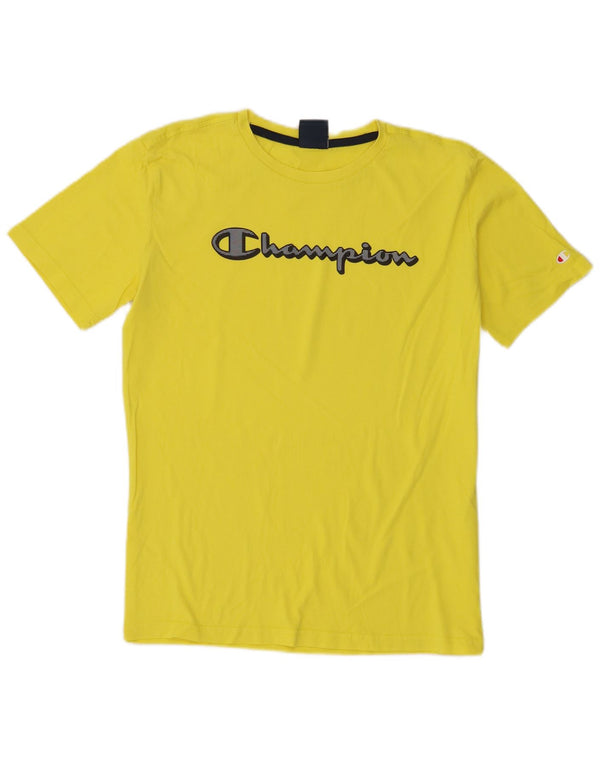 Champion Boys Grafisk T-Shirt Top 15-16 år 2XL Gul