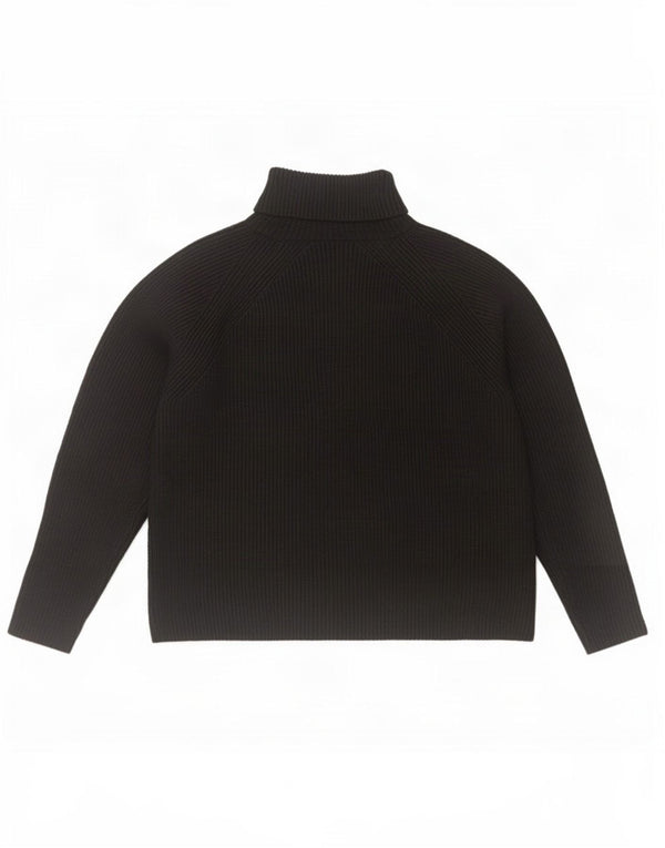 Marks & Spencer Dame Oversized Roll Neck sweater UK 16 Large Black