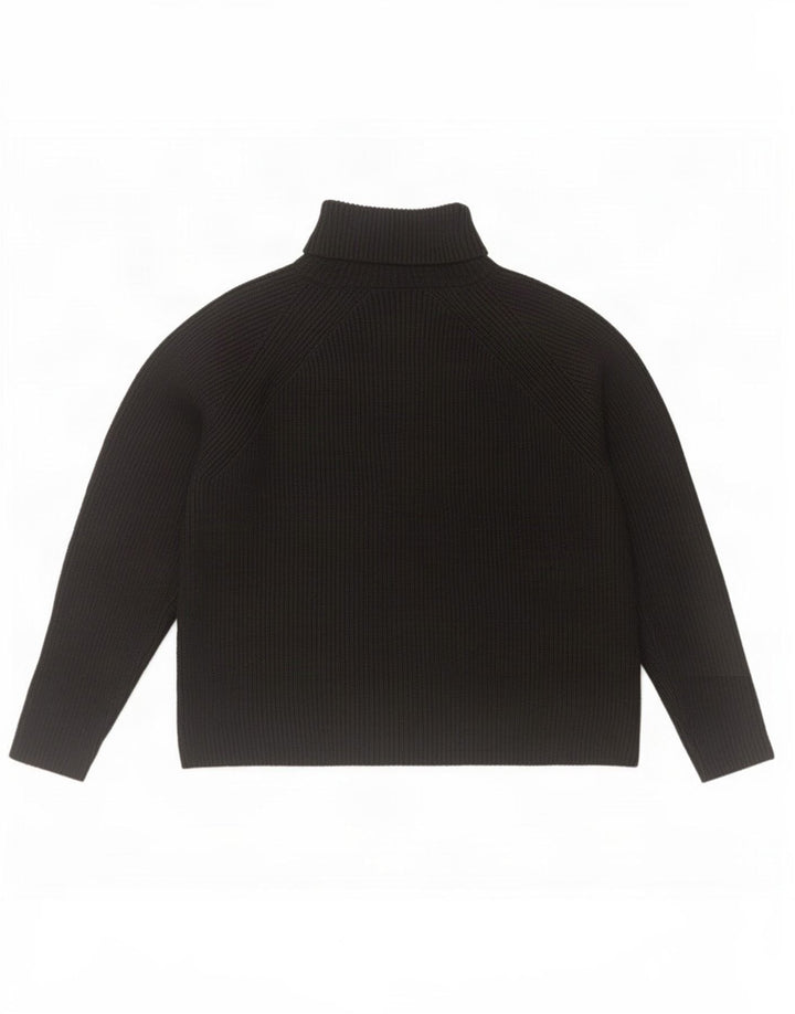 Marks & Spencer Dame Oversized Roll Neck sweater UK 16 Large Black