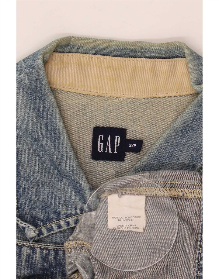 Gap Womens Crop denimjakke UK 10 Small Blue Cotton