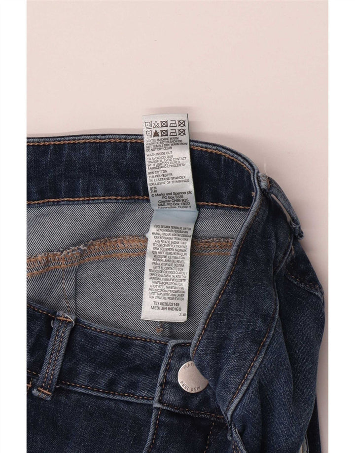 Marks & Spencer Womens Magic Slim Flared Jeans UK 14 Large W30 L30 Blue