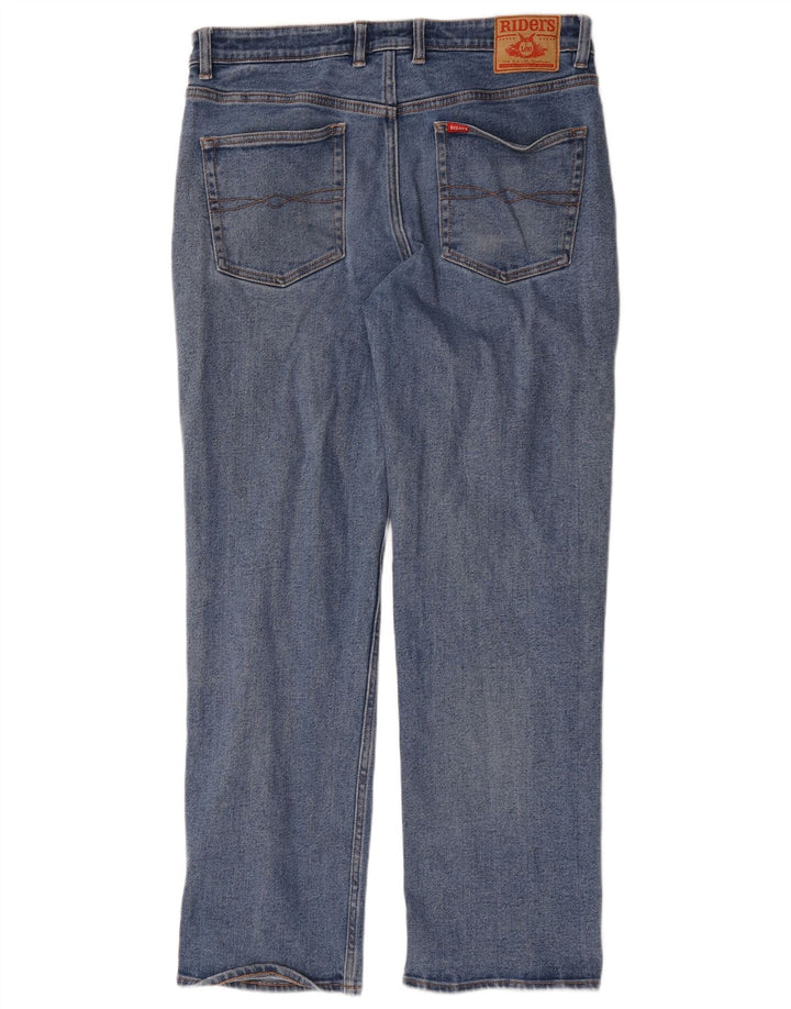 Lee Herre Riders Straight Jeans W36 L30 Blå Bomuld