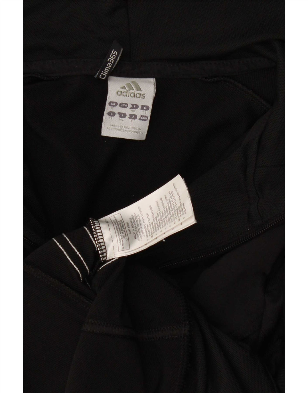 Adidas Dame Clima 365 Hættetrøje Sweater UK 12 Medium Sort Polyester