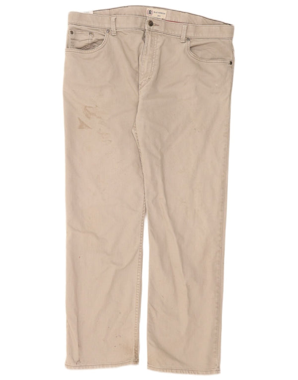Marks & Spencer Herre Blue Harbor Straight Jeans W40 L31 Grå Bomuld