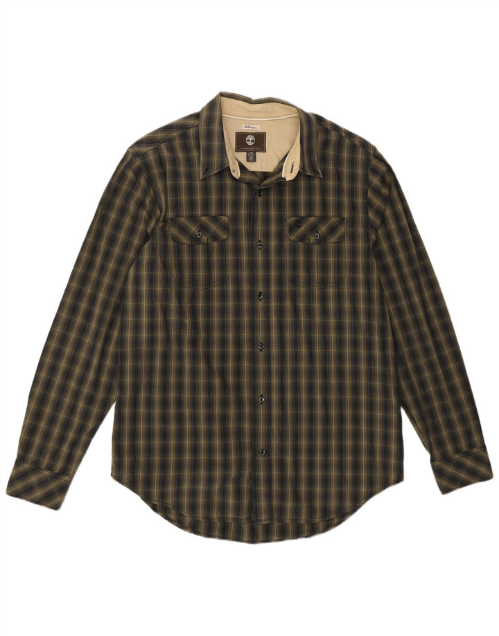 Timberland Herre Regular Fit Flanellskjorte Stor grøn plaid bomuld