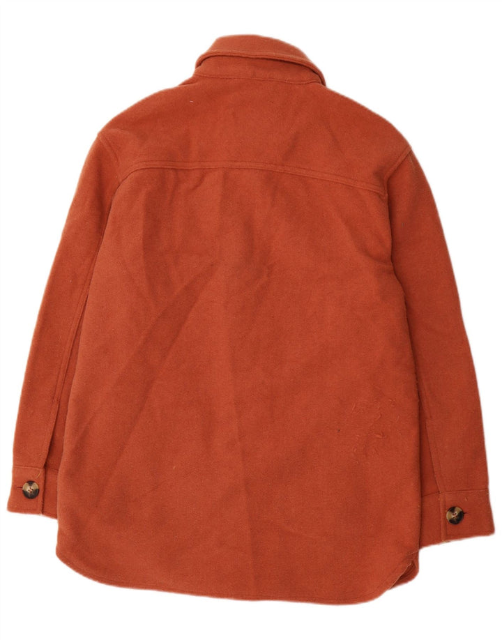 Fat Face Kvinders Oversized Utility Jacket UK 10 Small Orange Polyester