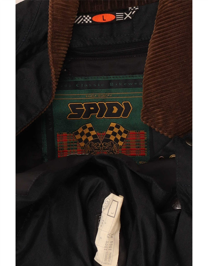 Spidi Herre Graphic Utility Jacket UK 40 Large Black Colourblock Polyester