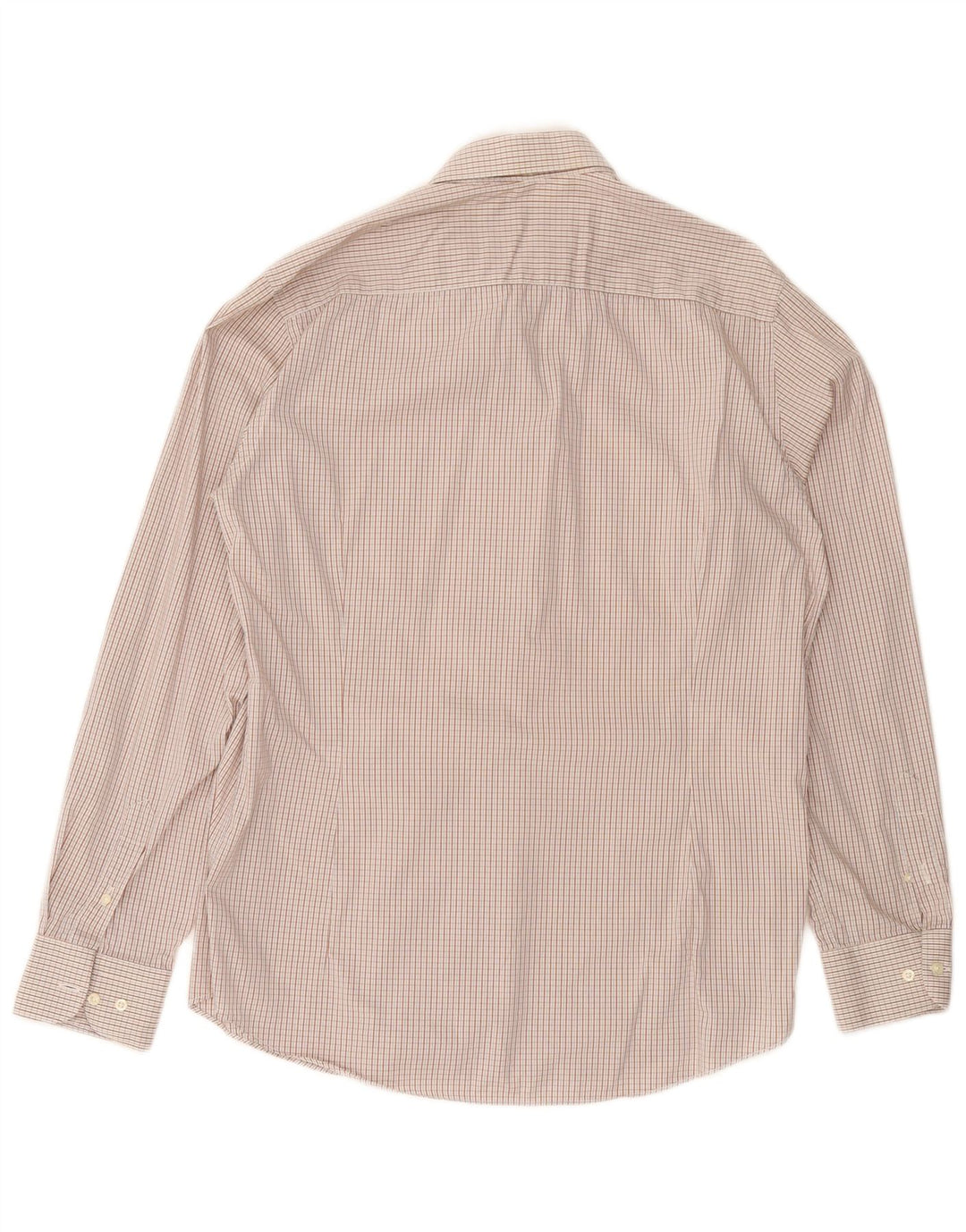 Trussardi Herreskjorte Størrelse 43/44 XL Brun Gingham