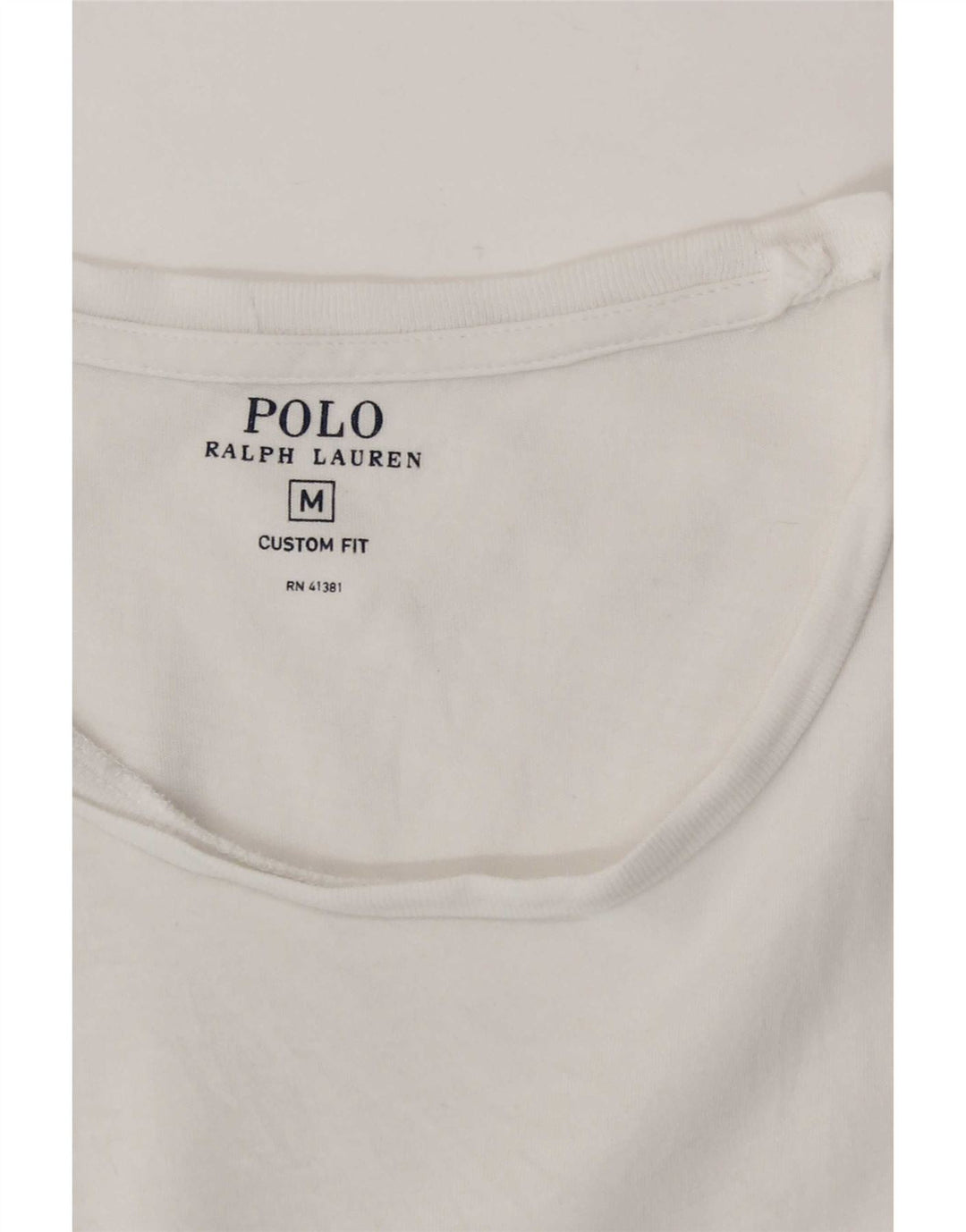 Polo Ralph Lauren Herre Custom Fit T-shirt Top Medium White