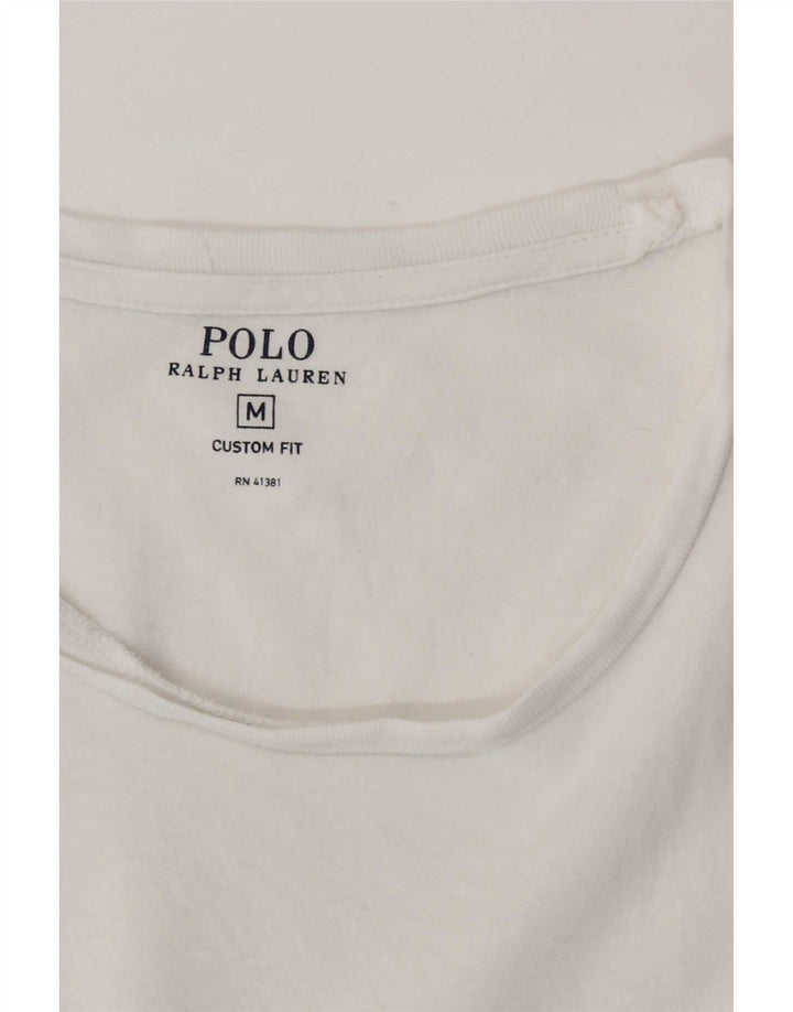 Polo Ralph Lauren Herre Custom Fit T-shirt Top Medium White
