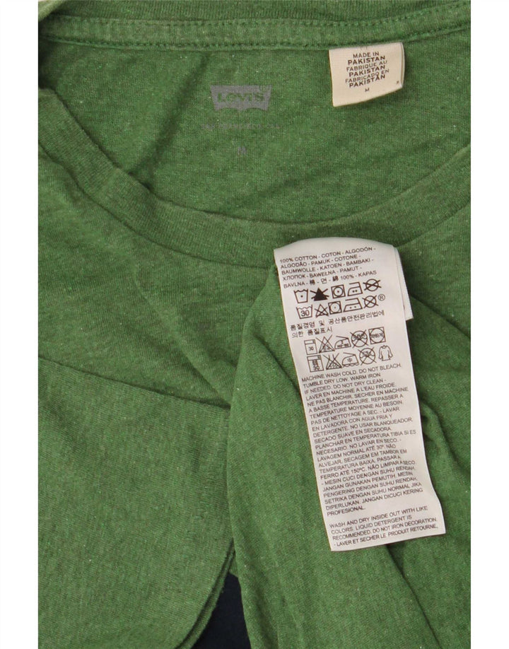 Levi's Herre grafisk T-shirt top mellemgrøn bomuld