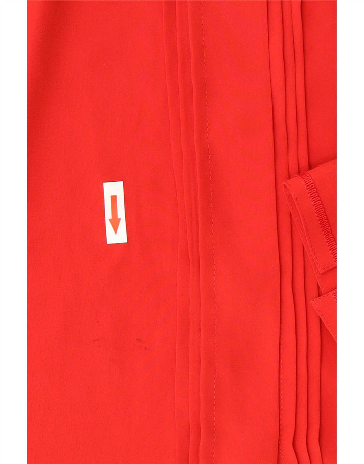 Vintage Dame Skjorte Bluse IT 48 XL Rød Polyester