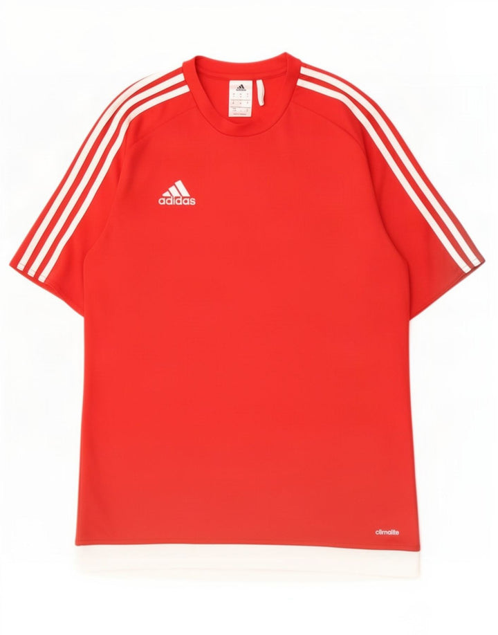 Adidas Herre Climalite Medium Rød Colourblock Polyester