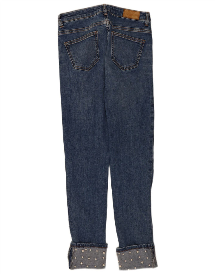 Zara Dame Slim Jeans EU 34 2XS W24 L26 Blå