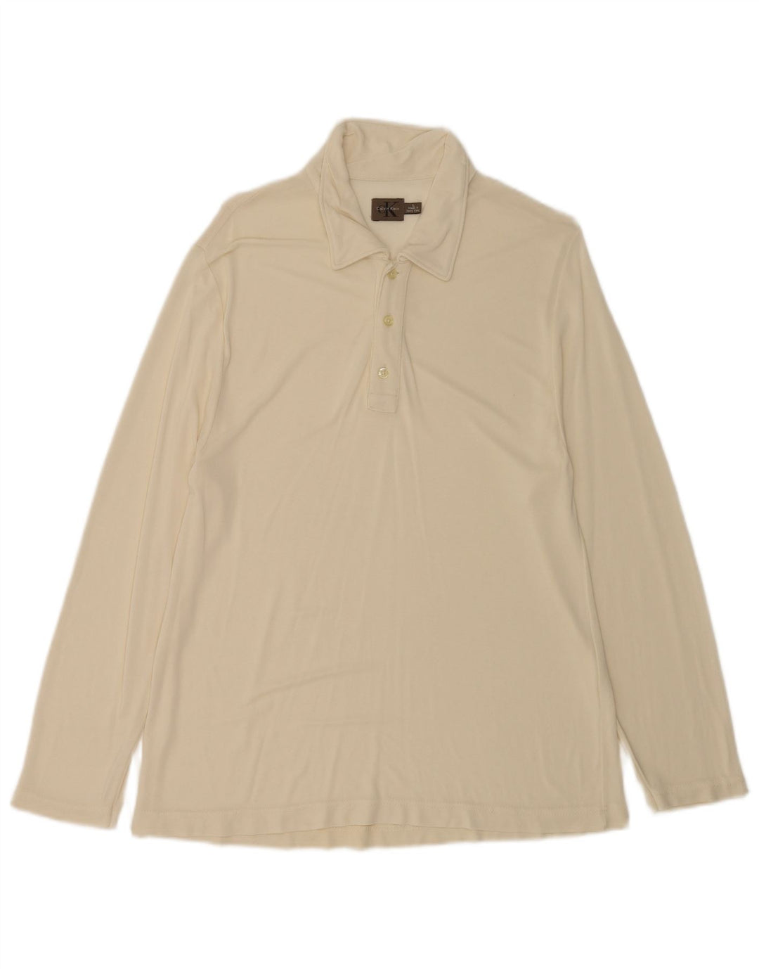Calvin Klein Langærmet Polo Shirt til mænd Stor Beige