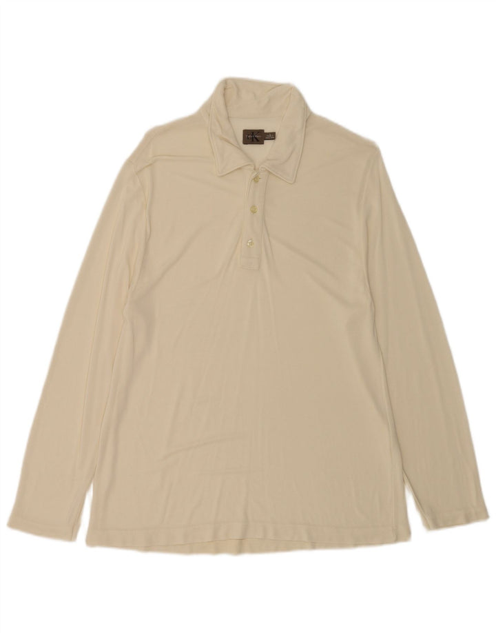 Calvin Klein Langærmet Polo Shirt til mænd Stor Beige