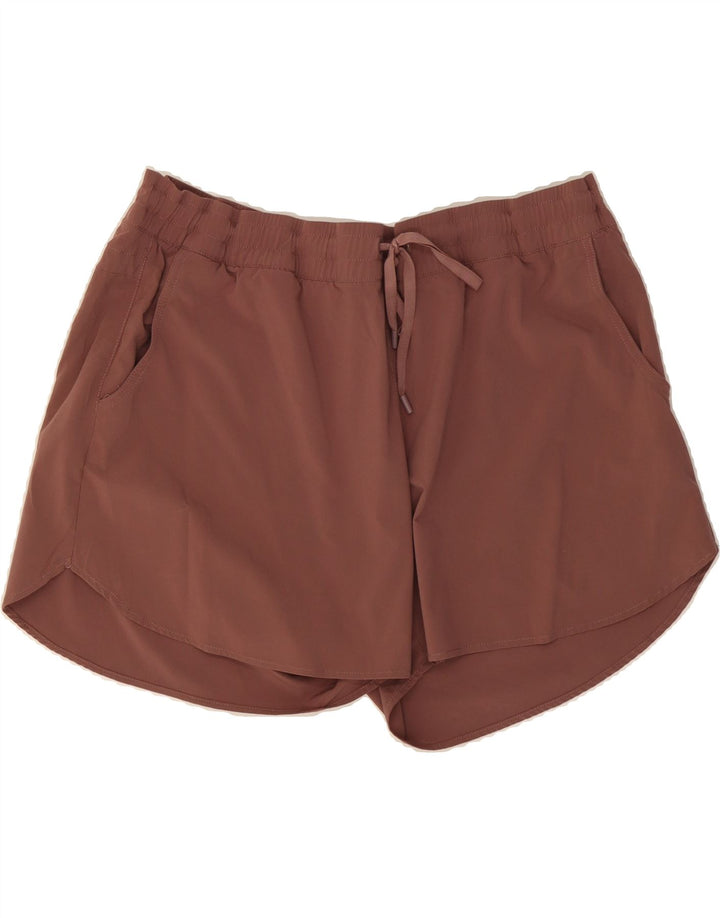 EDDIE BAUER Womens Casual Shorts XL W40  Brown Polyester Vintage Eddie Bauer and Second-Hand Eddie Bauer from Messina Hembry 