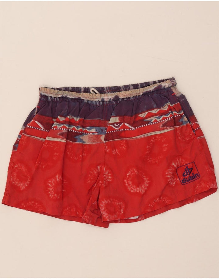 DUBIN Badeshorts til mænd 2XL Red Tie Dye Polyamid
