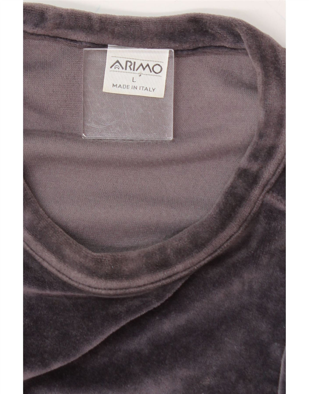 VINTAGE Womens Velour Oversized Sweatshirt Jumper UK 16 Large Purple Vintage Vintage and Second-Hand Vintage from Messina Hembry 