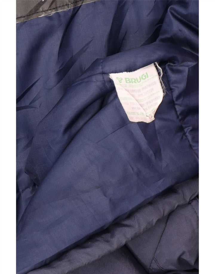 Brugi Skijakke med hætte til mænd IT 52 XL Marineblå Colourblock Polyamid