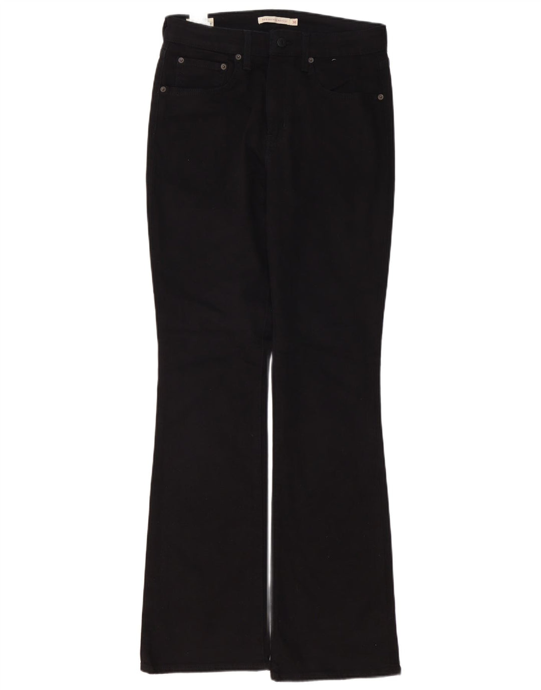 LEVI'S Dame 725 High Rise Bootcut Jeans W30 L32 Sort Bomuld