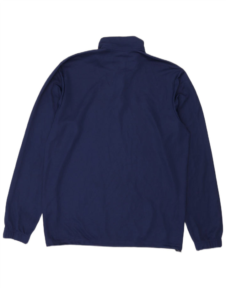 Adidas Herre Aeroready Zip Neck Pullover Træningsdragt Top Large Navy Blue