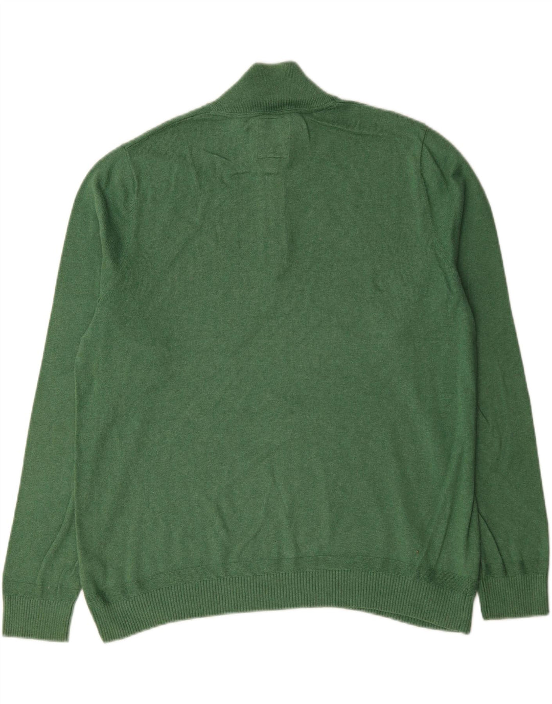 Fat Face Herre Zip Neck Jumper Sweater 2XL Grøn Bomuld