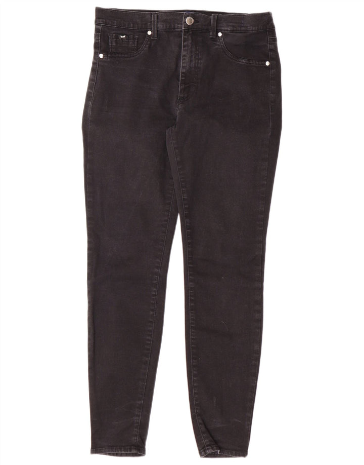 Gas Dame Slim Jeans W31 L28 Sort Bomuld